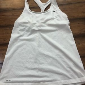 White Nike dry fit top